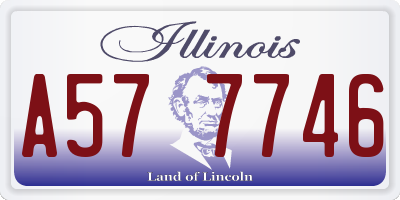 IL license plate A577746