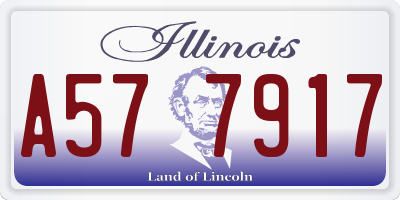 IL license plate A577917