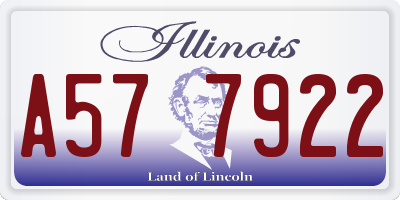 IL license plate A577922