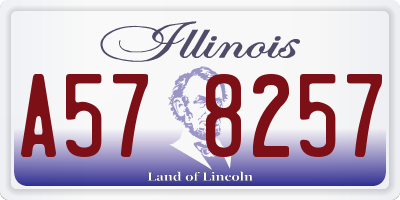 IL license plate A578257