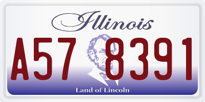 IL license plate A578391