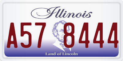 IL license plate A578444