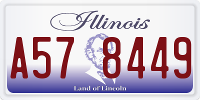 IL license plate A578449