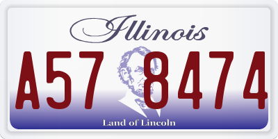 IL license plate A578474