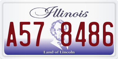 IL license plate A578486