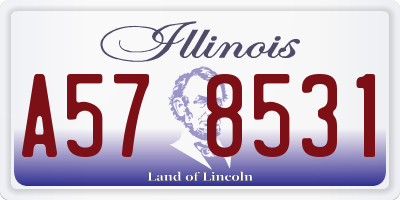 IL license plate A578531