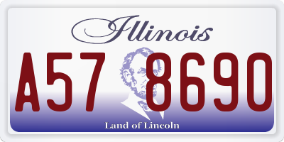 IL license plate A578690