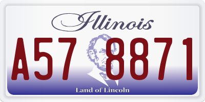 IL license plate A578871