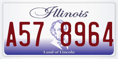 IL license plate A578964