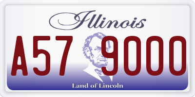 IL license plate A579000