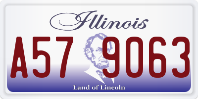 IL license plate A579063