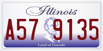IL license plate A579135