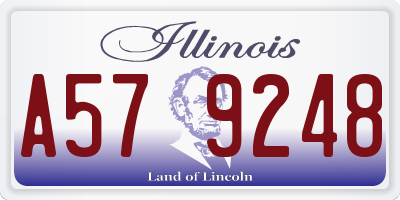 IL license plate A579248