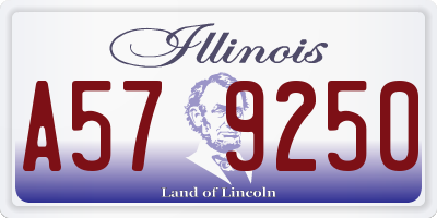 IL license plate A579250