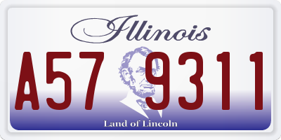 IL license plate A579311