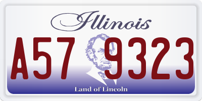 IL license plate A579323