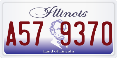 IL license plate A579370