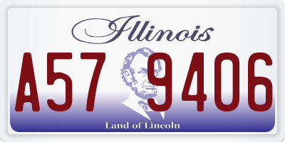 IL license plate A579406