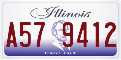 IL license plate A579412
