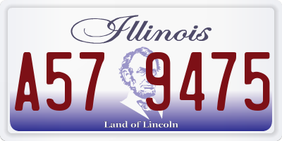 IL license plate A579475