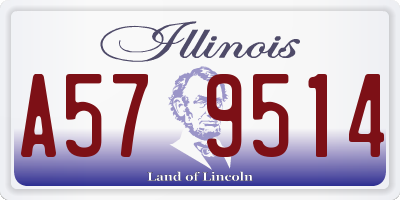 IL license plate A579514