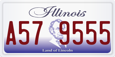 IL license plate A579555