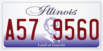 IL license plate A579560