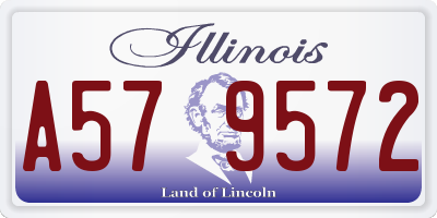 IL license plate A579572