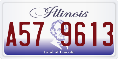 IL license plate A579613