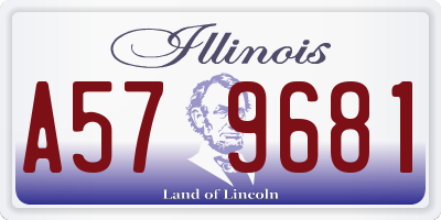 IL license plate A579681