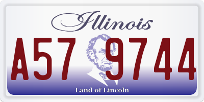 IL license plate A579744