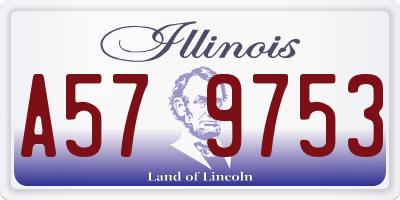 IL license plate A579753
