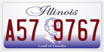 IL license plate A579767