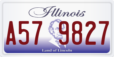 IL license plate A579827