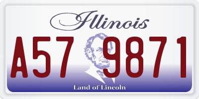 IL license plate A579871