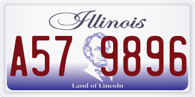 IL license plate A579896