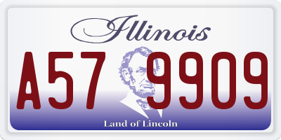 IL license plate A579909