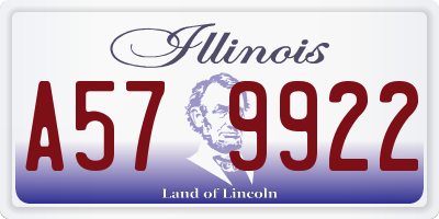 IL license plate A579922