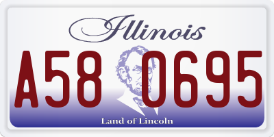 IL license plate A580695