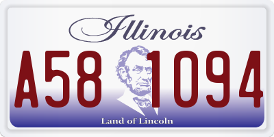 IL license plate A581094