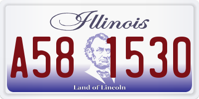 IL license plate A581530