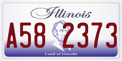 IL license plate A582373