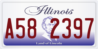 IL license plate A582397