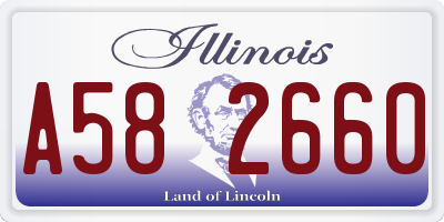 IL license plate A582660
