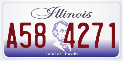 IL license plate A584271