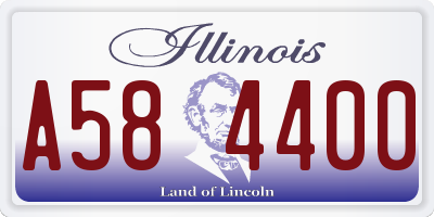 IL license plate A584400