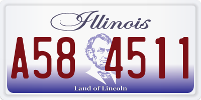 IL license plate A584511