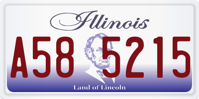 IL license plate A585215