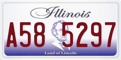 IL license plate A585297