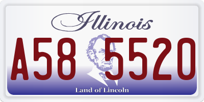 IL license plate A585520